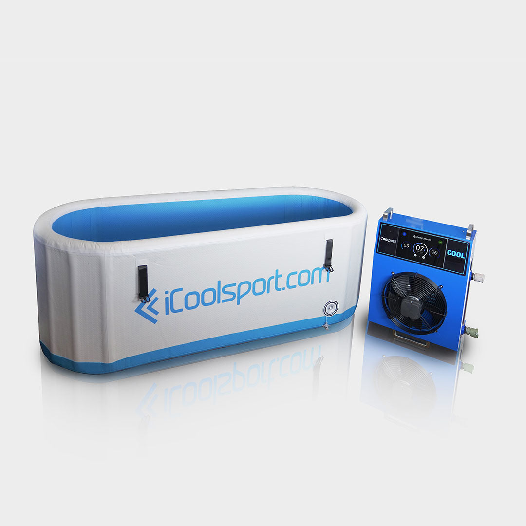 IceMate Inflatable Portable Ice Bath and Compact Cool Ice Bath Chiller Package - iCoolsport