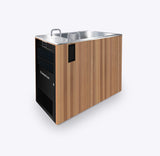 MiPod Elite Stainless Steel & Cedar Ice Bath & Hot Tub