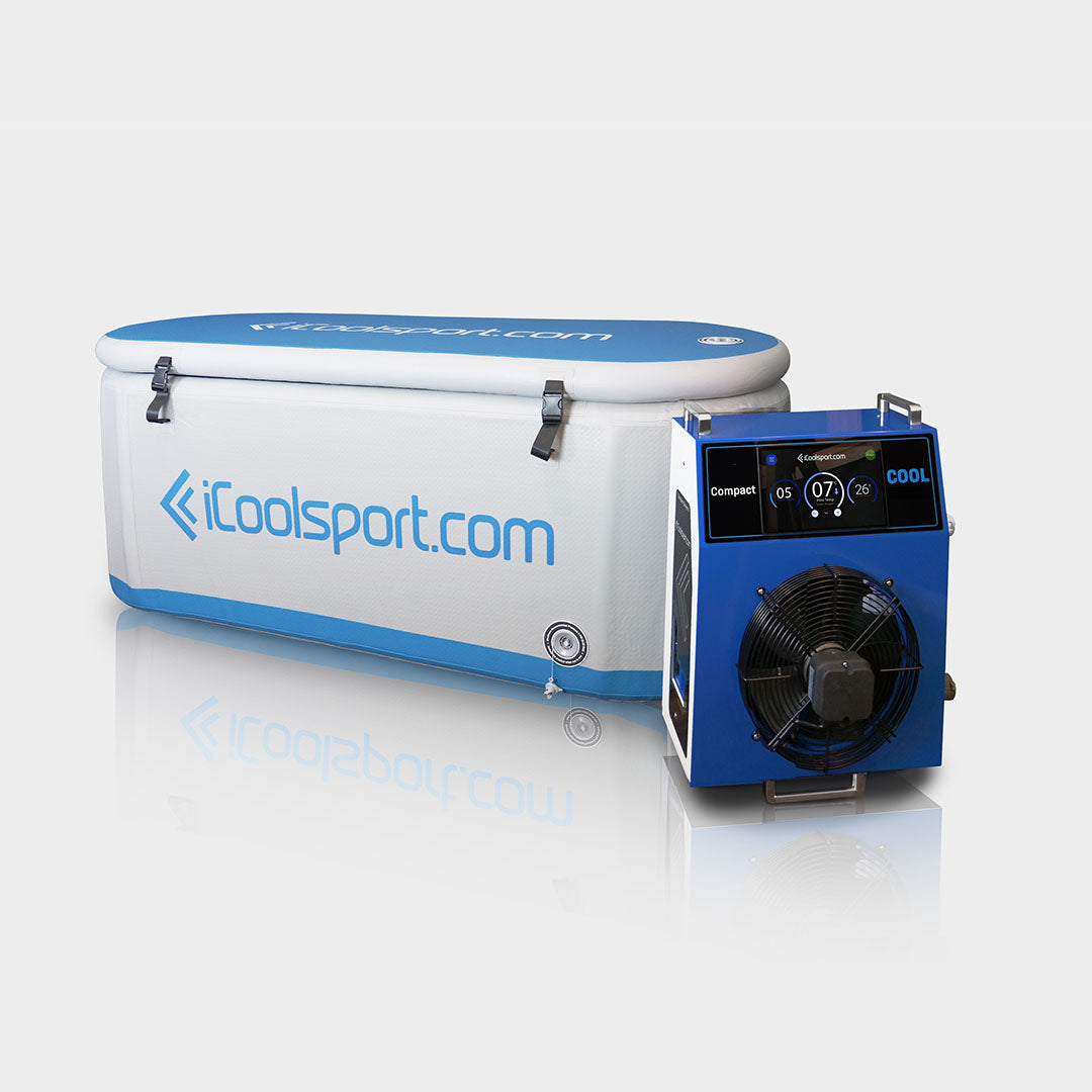 IceMate Inflatable Portable Ice Bath and Compact Cool Ice Bath Chiller Package - iCoolsport