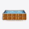 Stainless Steel, Wooden Clad Cold Plunge 5m Pool
