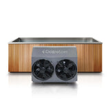 Stainless Steel, Wooden Clad Cold Plunge 5m Pool inc Turbo Typhoon Chiller