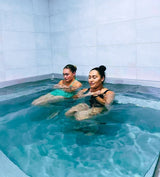 Stainless Steel, Wooden Clad Cold Plunge Almost Square Pool inc Turbo Typhoon Chiller