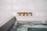 Stainless Steel, Wooden Clad Cold Plunge Almost Square Pool inc Turbo Typhoon Chiller